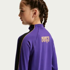 Nike FC Barcelona Strike Trainingstrui 1/4-Zip 2026-2027 Kids Paars Zwart Goud