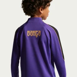 Nike FC Barcelona Strike Trainingstrui 1/4-Zip 2026-2027 Kids Paars Zwart Goud