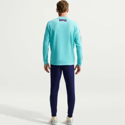 Nike FC Barcelona Strike Trainingsbroek 2026-2027 Donkerblauw Lichtgroen Rood