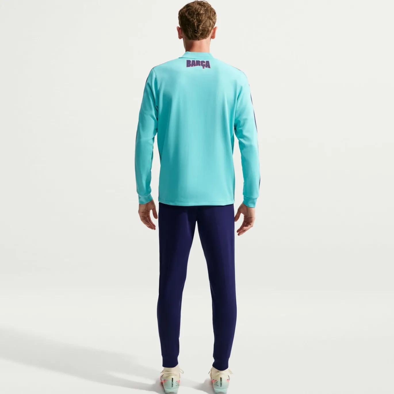 Nike FC Barcelona Strike Trainingsbroek 2026-2027 Donkerblauw Lichtgroen Rood