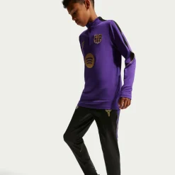 Nike FC Barcelona Strike Trainingsbroek 2026-2027 Kids Zwart Paars Goud