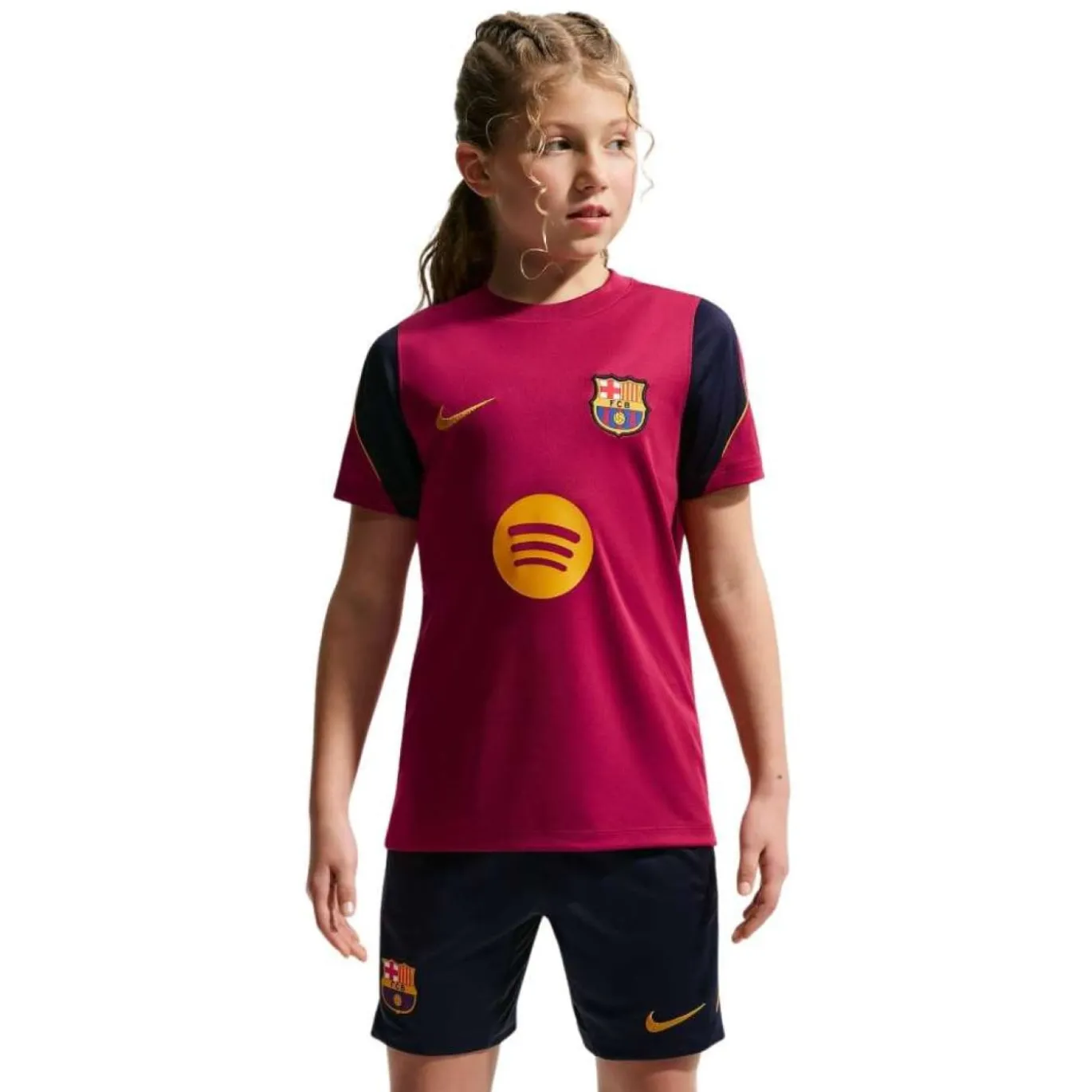 Nike FC Barcelona Strike Trainingsset 2026-2027 Kids Rood Donkerblauw Geel