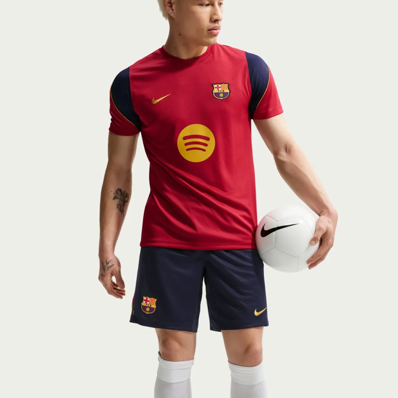 Nike FC Barcelona Strike Trainingsset 2026-2027 Rood Donkerblauw Geel