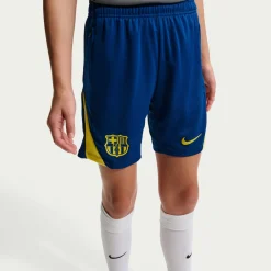 Nike FC Barcelona Strike Trainingsbroekje 2025-2026 Kids Donkerblauw Felgeel
