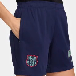 Nike FC Barcelona Strike Trainingsbroekje 2026-2027 Dames Donkerblauw Lichtgroen