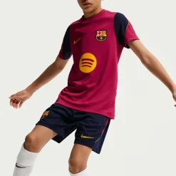 Nike FC Barcelona Strike Trainingsbroekje 2026-2027 Kids Donkerblauw Rood Geel