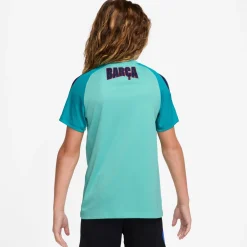 Nike FC Barcelona Strike Trainingsshirt 2026-2027 Kids Licht Turquoise Donkerblauw Rood