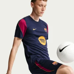 Nike FC Barcelona Strike Trainingsshirt 2026-2027 Donkerblauw Rood Geel