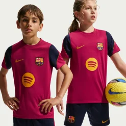 Nike FC Barcelona Strike Trainingsshirt 2026-2027 Kids Rood Donkerblauw Geel