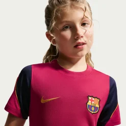 Nike FC Barcelona Strike Trainingsshirt 2026-2027 Kids Rood Donkerblauw Geel