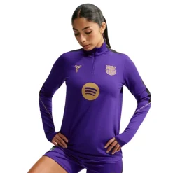 Nike FC Barcelona Strike Trainingspak 1/4-Zip 2026-2027 Dames Paars Zwart Goud