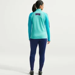 Nike FC Barcelona Strike Trainingspak 1/4-Zip 2026-2027 Dames Licht Turquoise Donkerblauw