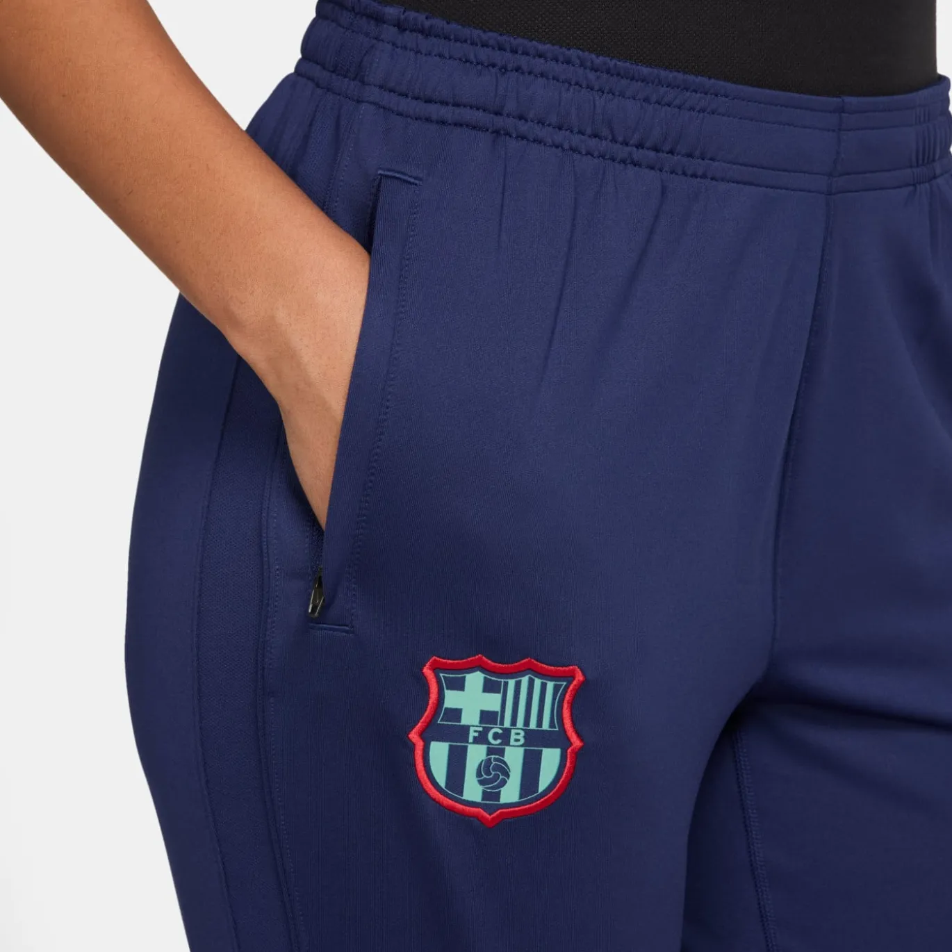 Nike FC Barcelona Strike Trainingspak 1/4-Zip 2026-2027 Dames Licht Turquoise Donkerblauw