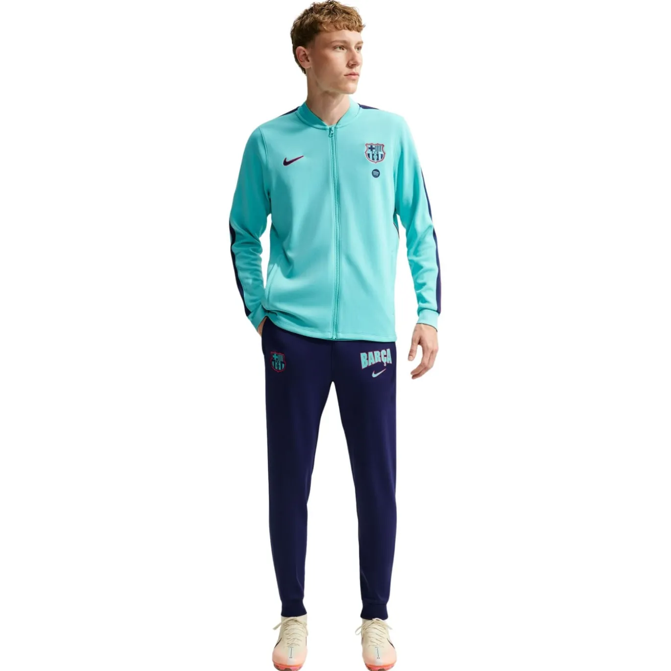 Nike FC Barcelona Strike Trainingspak 2026-2027 Lichtgroen Donkerblauw Rood