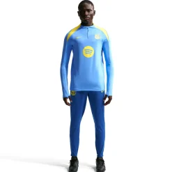 Nike FC Barcelona Strike Trainingspak 1/4-Zip 2025-2026 Lichtblauw Donkerblauw Felgeel