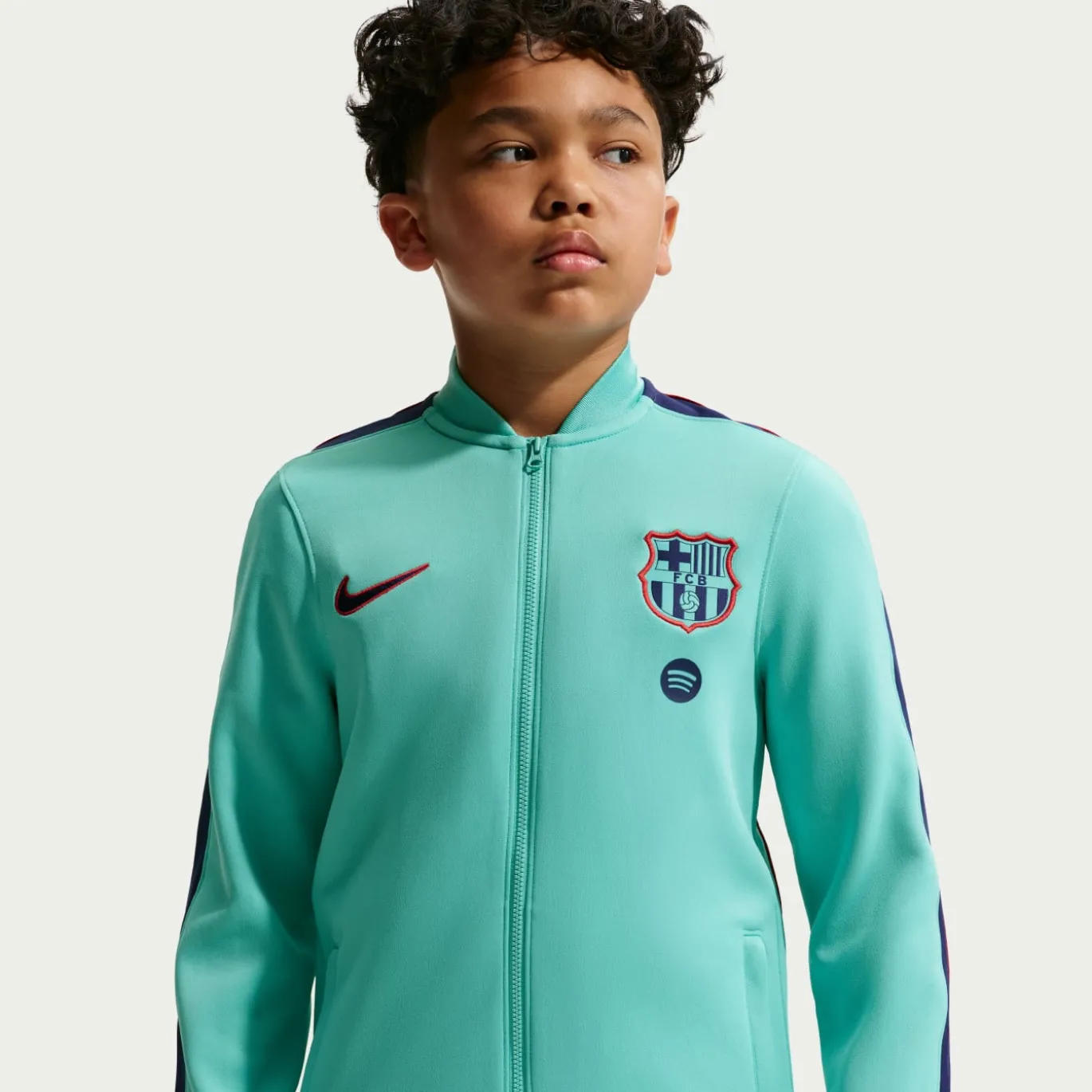 Nike FC Barcelona Strike Trainingspak 2026-2027 Kids Lichtgroen Donkerblauw Rood