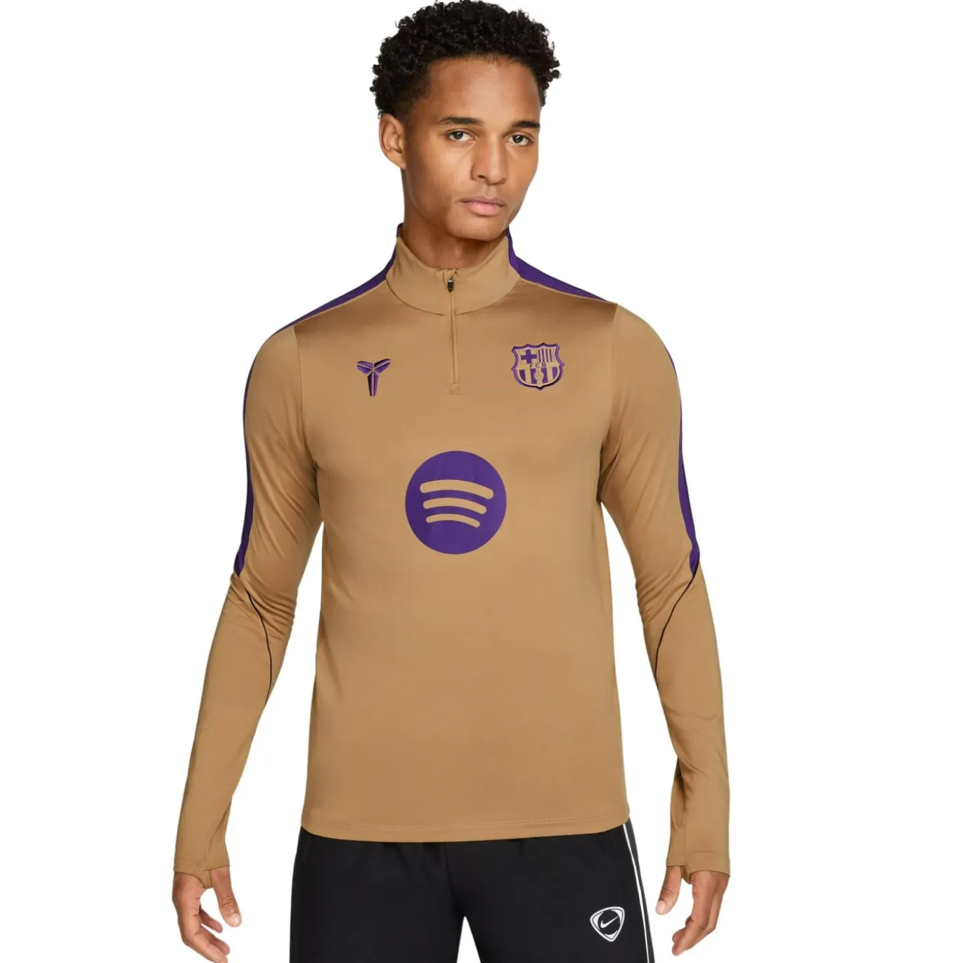 Nike FC Barcelona Strike Trainingspak 1/4-Zip 2026-2027 Goud Zwart Paars