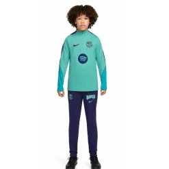 Nike FC Barcelona Strike Trainingspak 1/4-Zip 2026-2027 Kids Licht Turquoise Donkerblauw