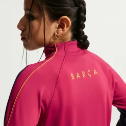 Nike FC Barcelona Strike Trainingspak 1/4-Zip 2026-2027 Kids Rood Donkerblauw Geel