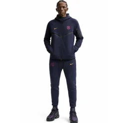 Nike FC Barcelona Tech Fleece Trainingspak 2026-2027 Donkerblauw Zwart Geel Roze