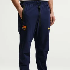 Nike FC Barcelona Tech Woven Trainingsbroek 2026-2027 Donkerblauw Geel