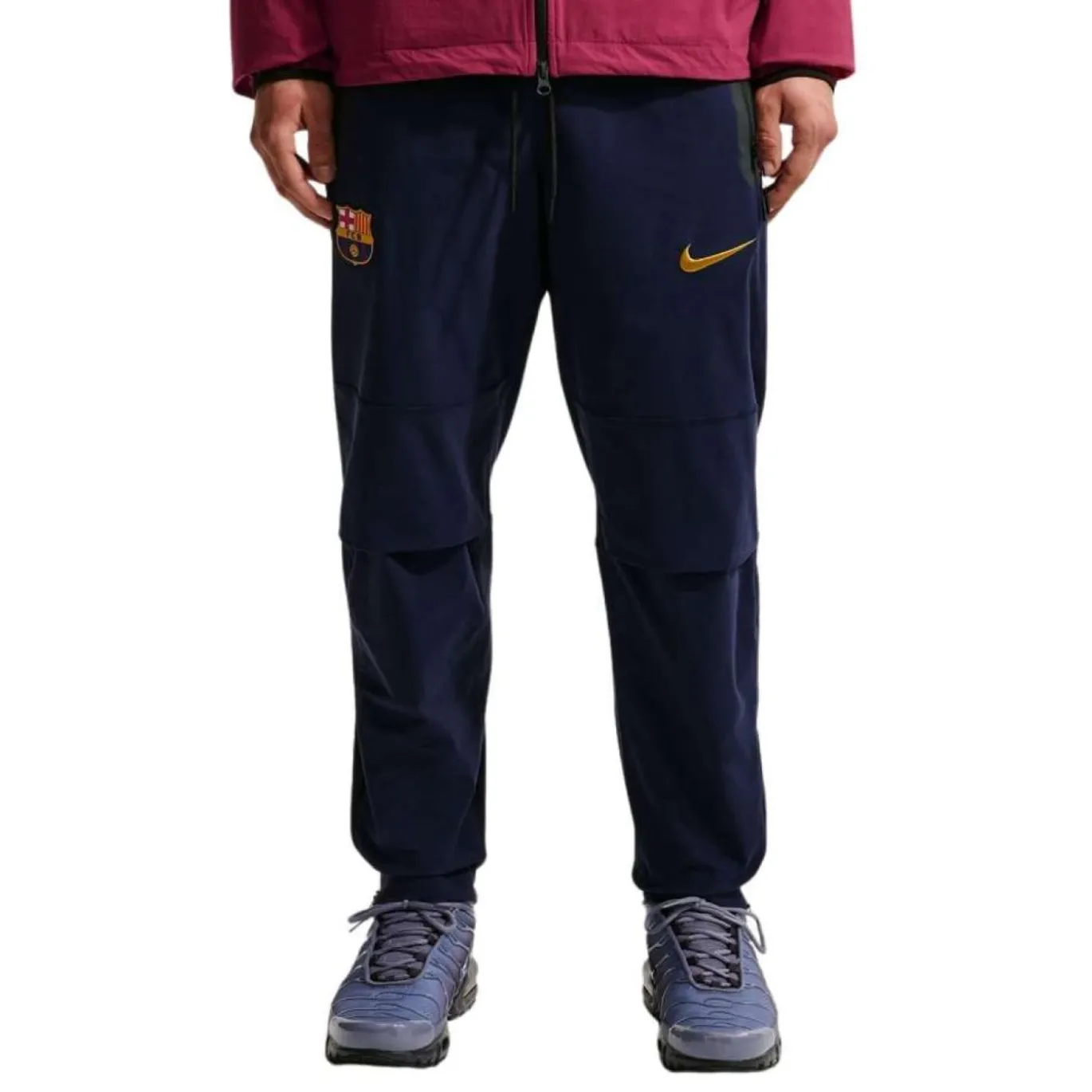 Nike FC Barcelona Tech Woven Trainingsbroek 2026-2027 Donkerblauw Geel