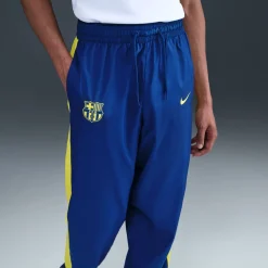 Nike FC Barcelona Woven Trainingsbroek 2025-2026 Donkerblauw Geel