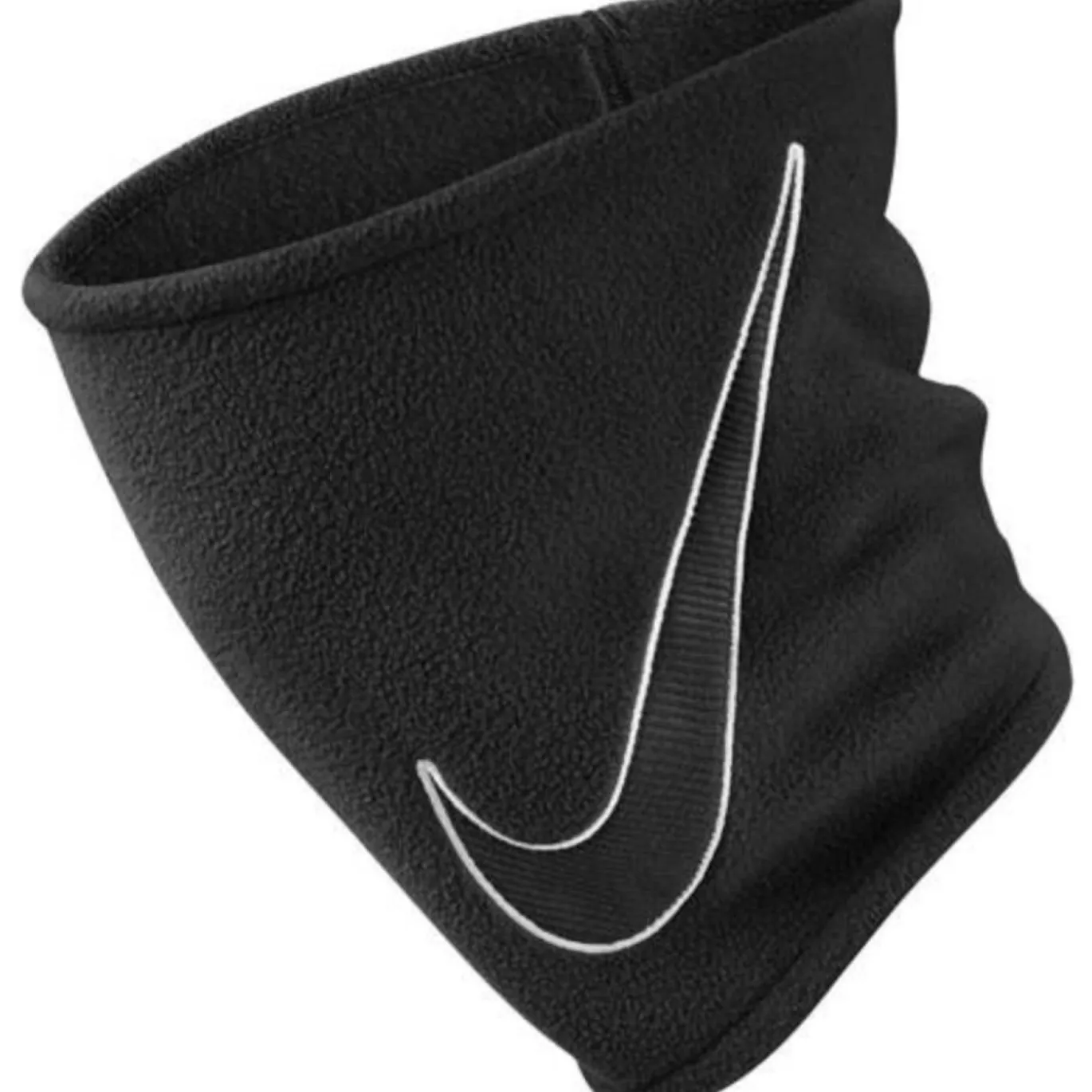 Nike Fleece Nekwarmer 2.0 Kids Zwart Swoosh Wit