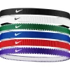 Nike Flex Classic Haarbanden 6-Pack Blauw Rood Wit