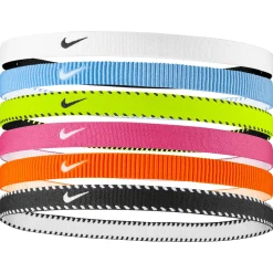 Nike Flex Classic Haardbanden 6-Pack Neongeel Roze Wit