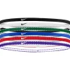 Nike Flex Classic Slim Haarbanden 6-Pack Blauw Rood Wit