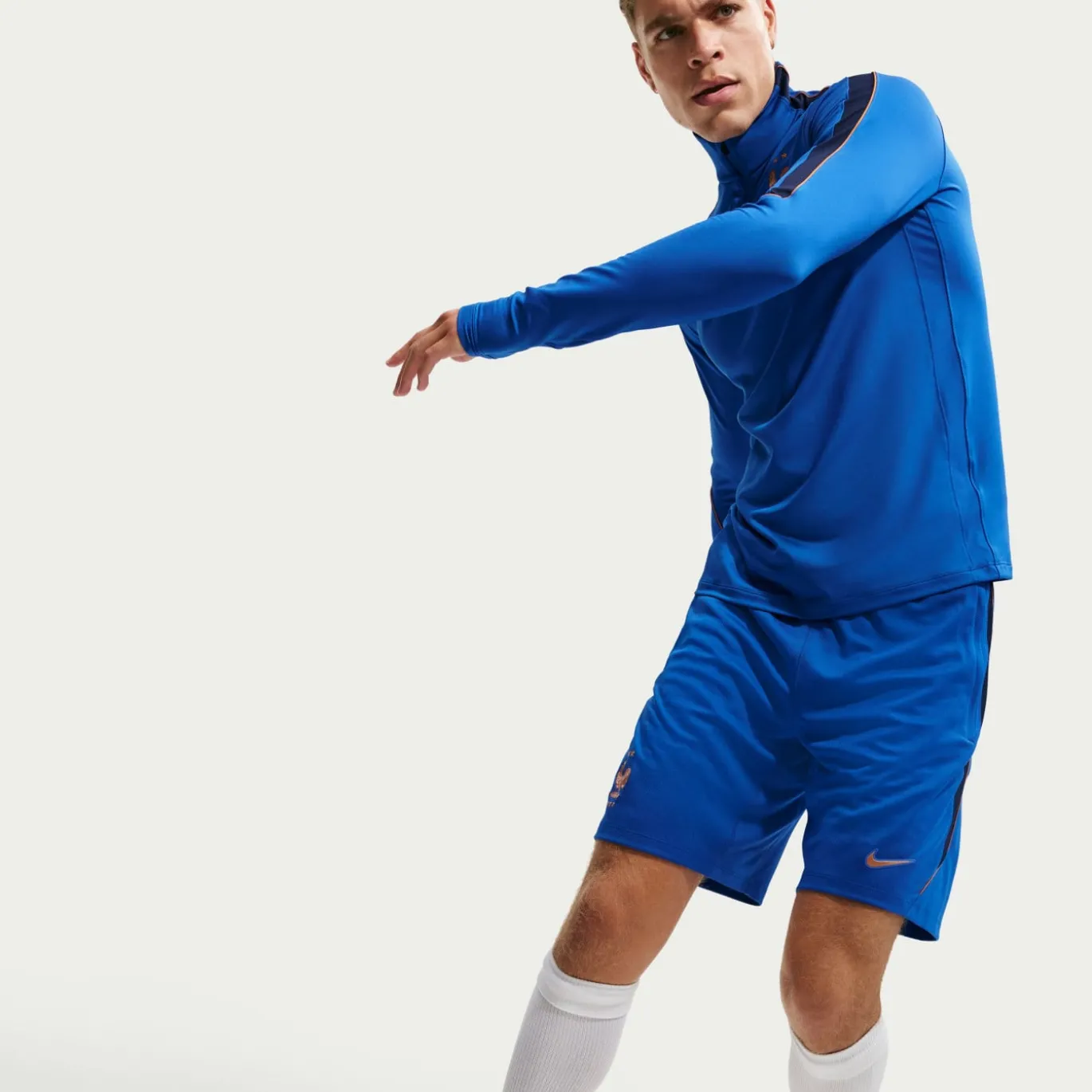 Nike Frankrijk Strike Trainingsbroekje 2026-2028 Blauw Brons