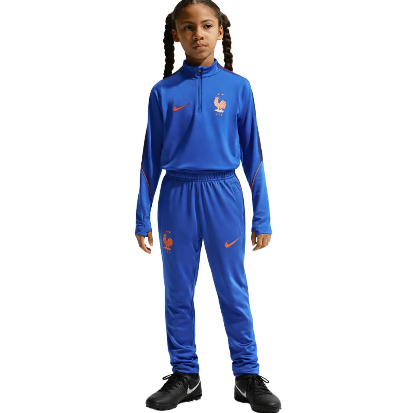 Nike Frankrijk Strike Trainingspak 1/4-Zip 2026-2028 Kids Blauw Brons
