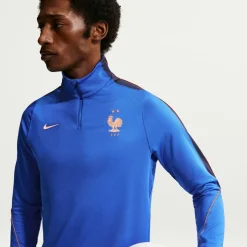 Nike Frankrijk Strike Trainingstrui 1/4-Zip 2026-2028 Blauw Brons