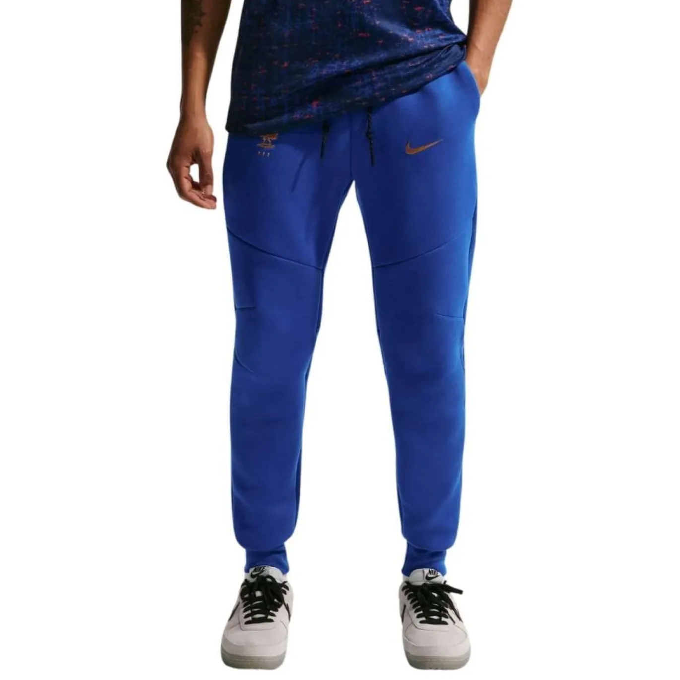 Nike Frankrijk Tech Fleece Joggingbroek 2026-2028 Blauw Brons
