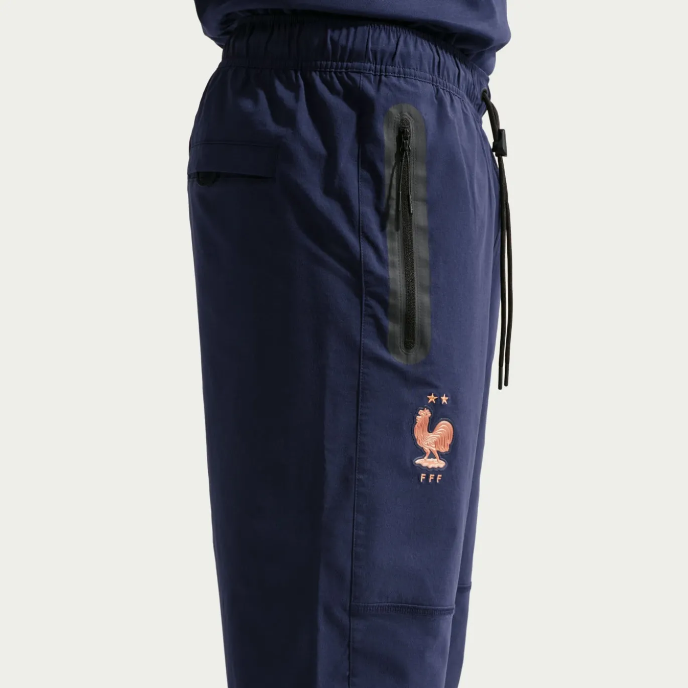 Nike Frankrijk Tech Woven Trainingsbroek 2026-2028 Donkerblauw Brons