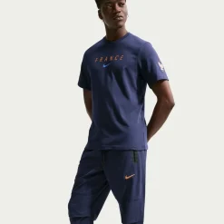 Nike Frankrijk Tech Woven Trainingsbroek 2026-2028 Donkerblauw Brons