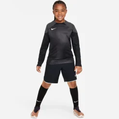 Nike Gardien IV Keepersshirt Lange Mouwen Kids Grijs Zwart