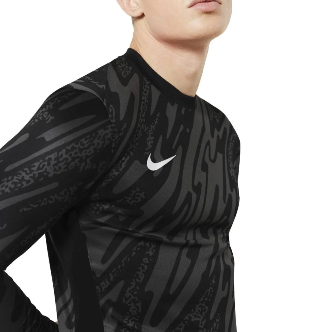 Nike Gardien V Keepersshirt Lange Mouwen Zwart Donkergrijs Wit