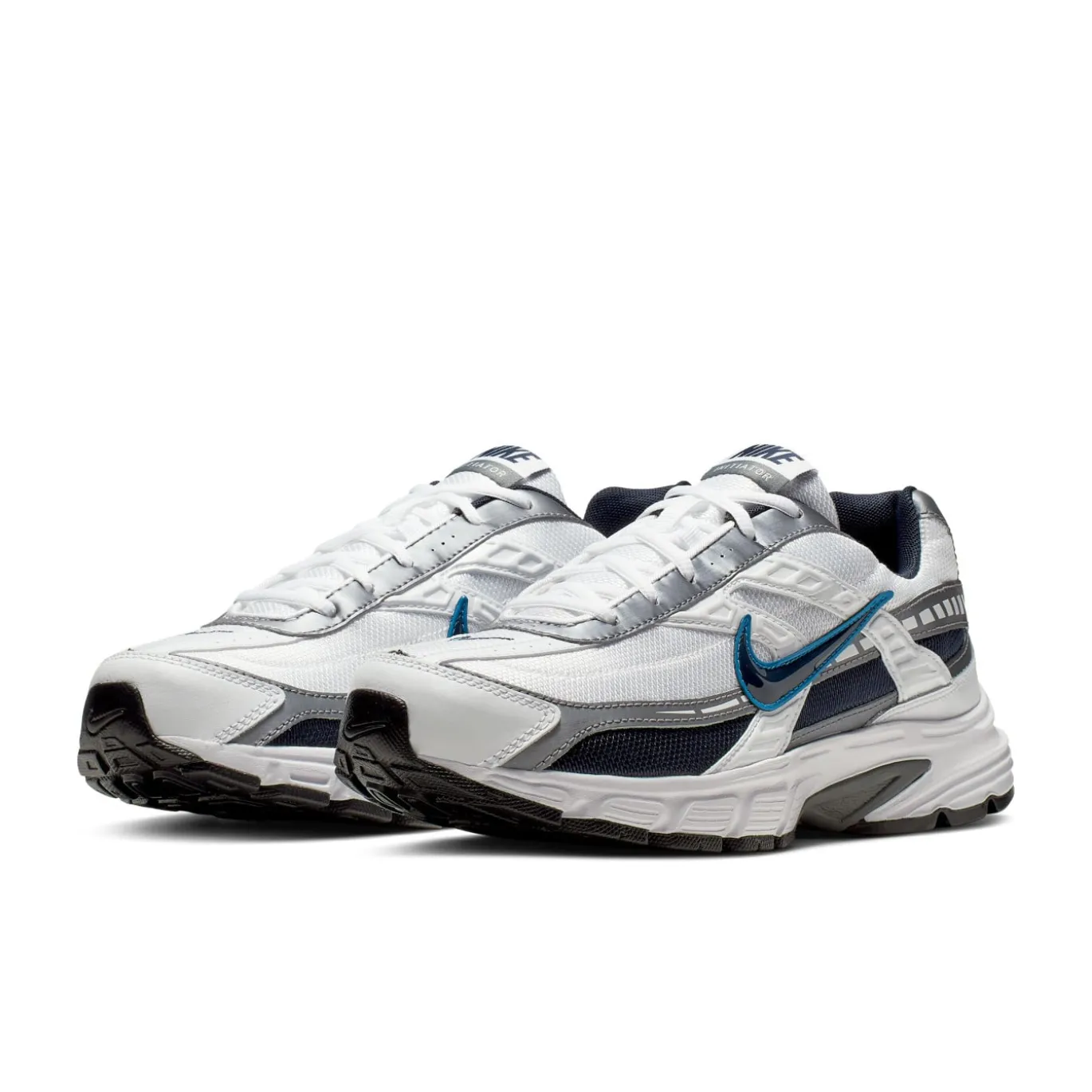 Nike Initiator Sneakers Wit Zilver Blauw Zwart