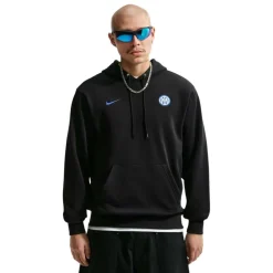Nike Inter Milan Club Sportswear Hoodie 2026-2027 Zwart Donkerblauw Wit