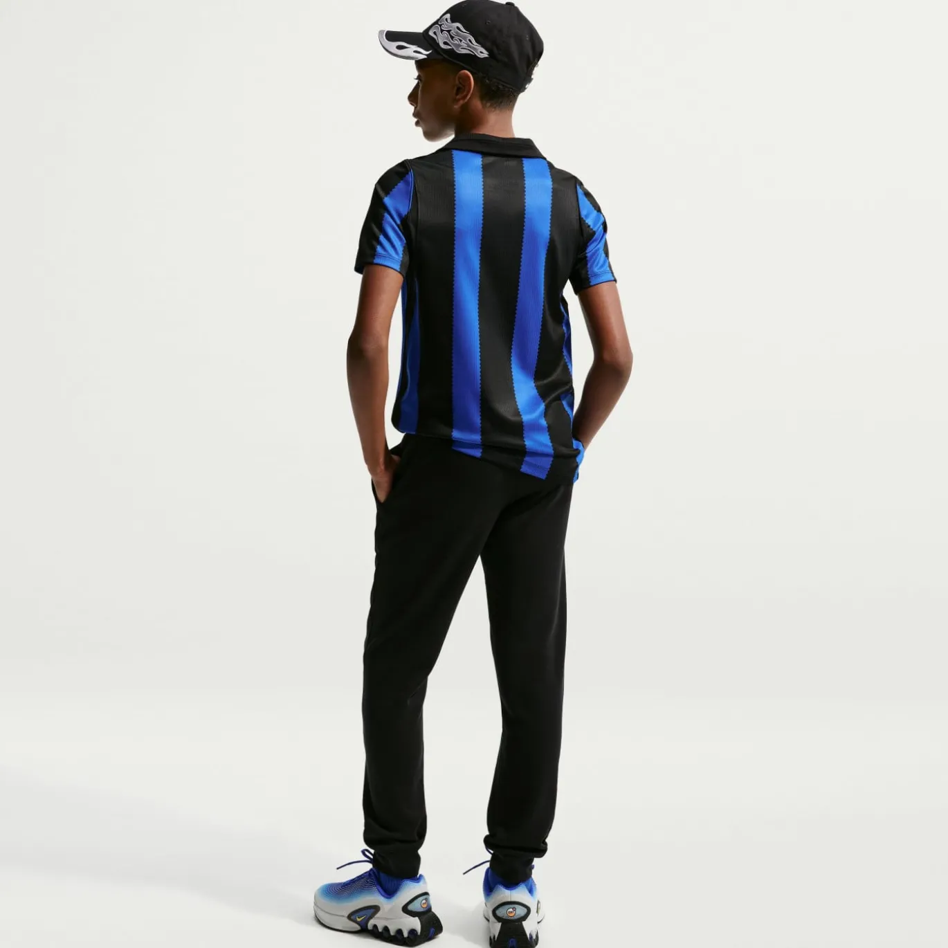 Nike Inter Milan Club Sportswear Joggingbroek 2026-2027 Kids Zwart Donkerblauw