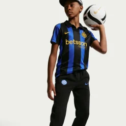 Nike Inter Milan Club Sportswear Trainingspak Hooded 2026-2027 Kids Zwart Donkerblauw