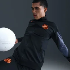 Nike Inter Milan Strike Trainingspak Full-Zip 2025-2026 Zwart Donkerblauw Oranje