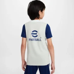 Nike Inter Milan Strike Trainingsshirt 2025-2026 Kids Lichtgrijs Donkerblauw Wit