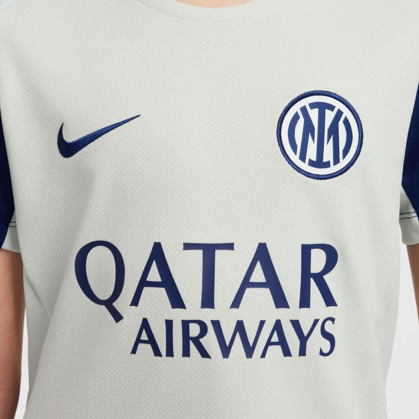Nike Inter Milan Strike Trainingsset 2025-2026 Kids Lichtgrijs Donkerblauw Wit