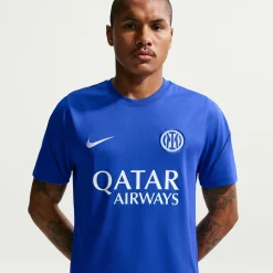 Nike Inter Milan Strike Trainingsshirt 2026-2027 Blauw Donkerblauw Wit