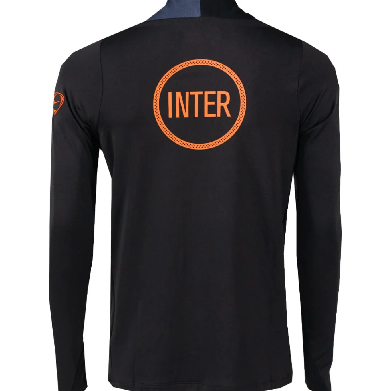 Nike Inter Milan Strike Trainingstrui 1/4-Zip 2025-2026 Zwart Donkerblauw Oranje