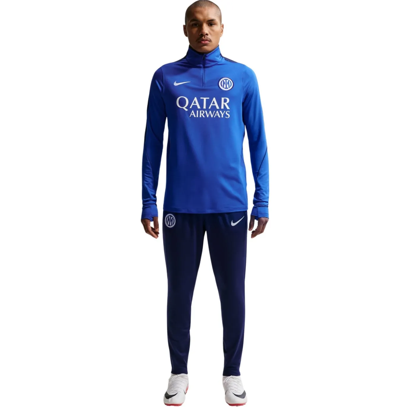 Nike Inter Milan Strike Trainingstrui 1/4-Zip 2026-2027 Blauw Donkerblauw Wit
