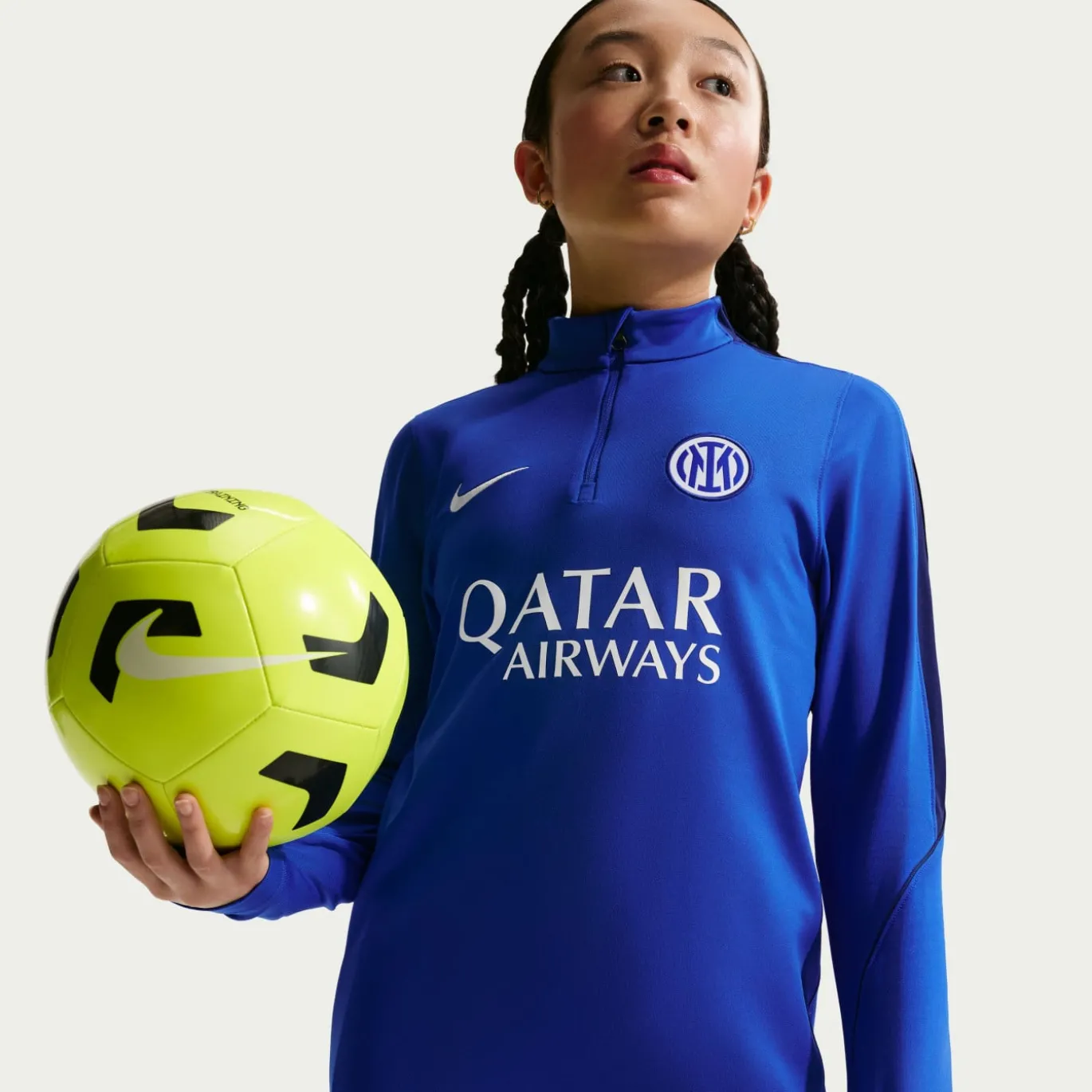 Nike Inter Milan Strike Trainingspak 1/4-Zip 2026-2027 Kids Blauw Donkerblauw Wit